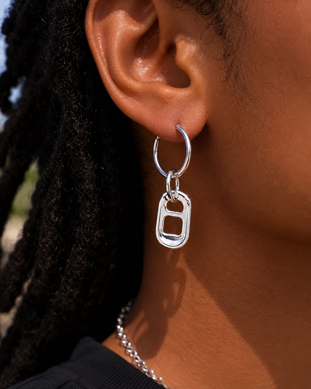 Silver Mini Hoop